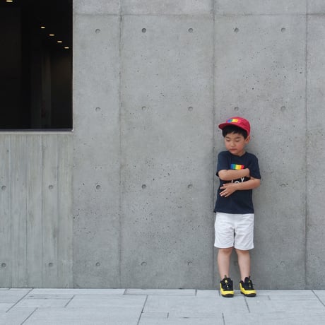 COLOR COMPOSITION PANEL KIDS CAMP CAP RED