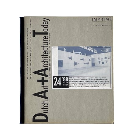Dutch Art + Architecture Today: Heft 24 A
