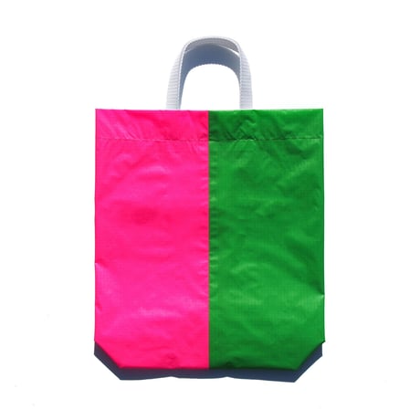 KM bag I/S Fluo Green / Fluo Pink