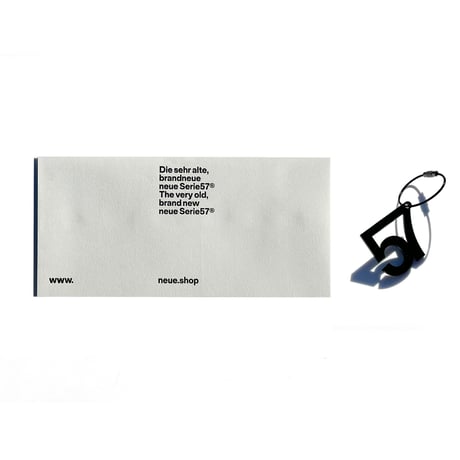neue Serie57® Limited Edition Type Specimen with Key Chain
