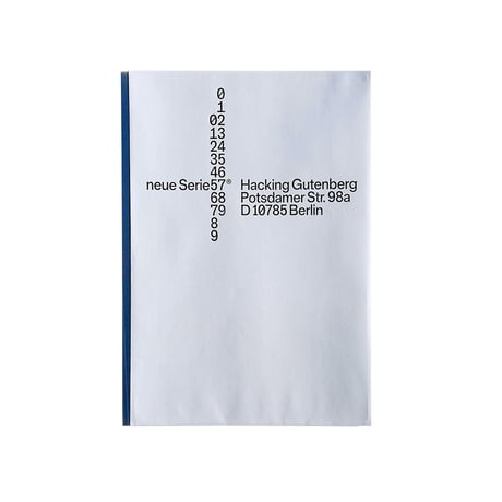 neue Serie57® Limited Edition Type Specimen with Key Chain