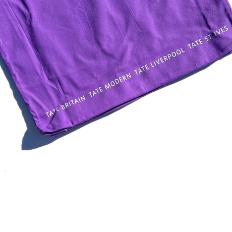 PURPLE TATE LOGO TOTE BAG