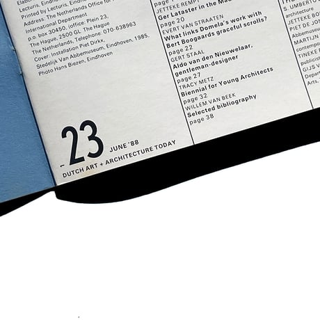 Dutch Art + Architecture Today: Heft 23