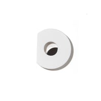 MARTENS/MARTENS METAL BADGE CUT ROUND L WHITE
