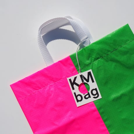 KM bag I/S Fluo Green / Fluo Pink