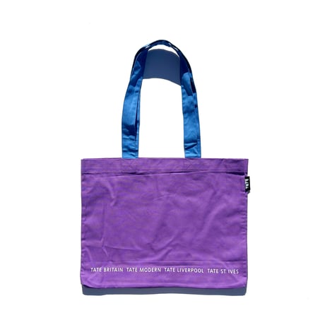 PURPLE TATE LOGO TOTE BAG