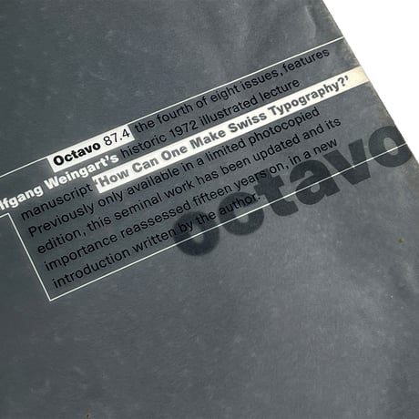 octavo 87.4 Wolfgang Weingart