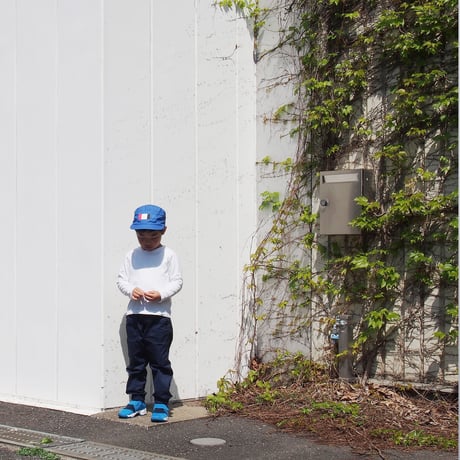 COLOR COMPOSITION PANEL KIDS CAMP CAP BLUE