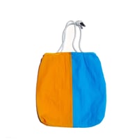 martens/martens wrinkle bag L/R blue-yellow