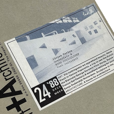 Dutch Art + Architecture Today: Heft 24