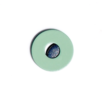 MARTENS/MARTENS METAL BADGE ROUND L SOFT GREEN