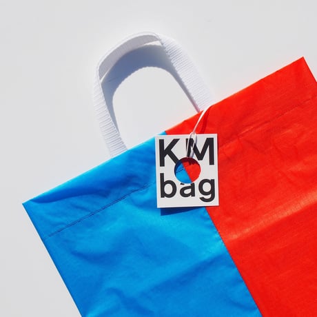 KM bag I/S Sky Blue / Warm Red-Orange