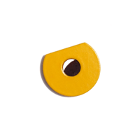 MARTENS/MARTENS METAL BADGE CUT ROUND M YELLOW