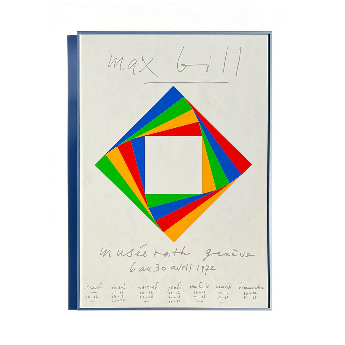 額縁入り マックス・ビル ポスター オレンジ MaxBill ポスター