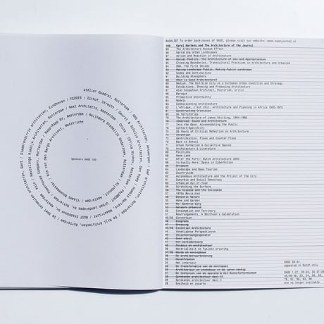 Oase 100: The Architecture of the Journal