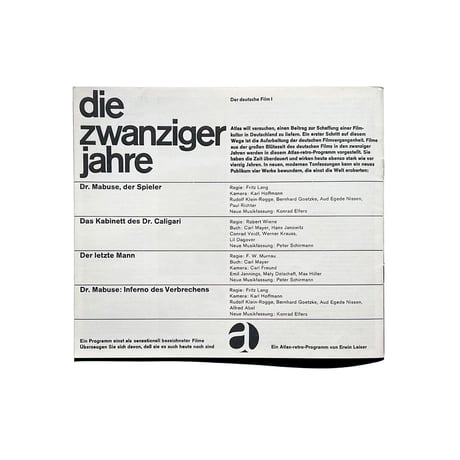 Atlas Film heft 36 il posto / der job