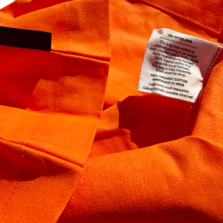 ORANGE TATE LOGO TOTE BAG
