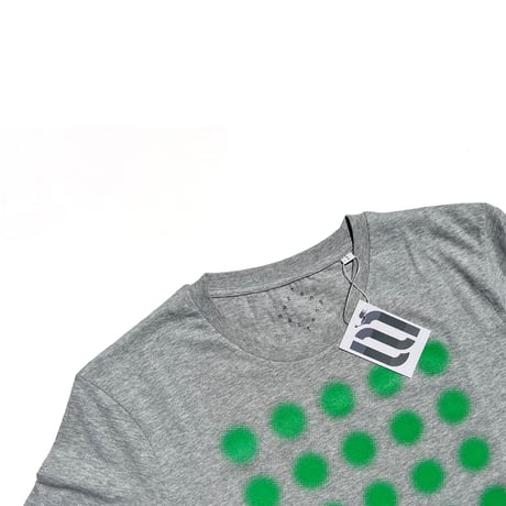 MARTENS/MARTENS DOTTED HALFTONE TEE GREY GREEN