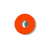 MARTENS/MARTENS METAL BADGE ROUND L ORANGE