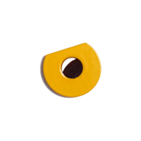 MARTENS/MARTENS METAL BADGE CUT ROUND L YELLOW