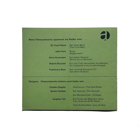 Atlas Film heft 20 Der dritte Mann