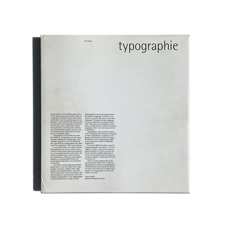 Typographie Otl Aicher Orginal Edition
