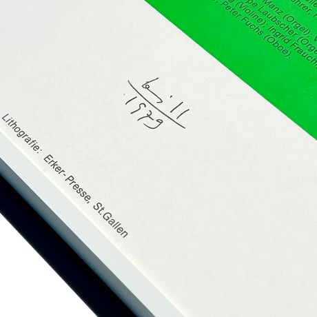 Max Bill Amriswiler Orgeltage 1979 / Akademie Amriswil 額装済