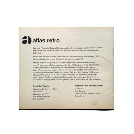 Atlas Film heft 16 Buster Keaton