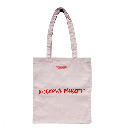 MODERNA MUSEET TOTE BAG LIGHT PINK
