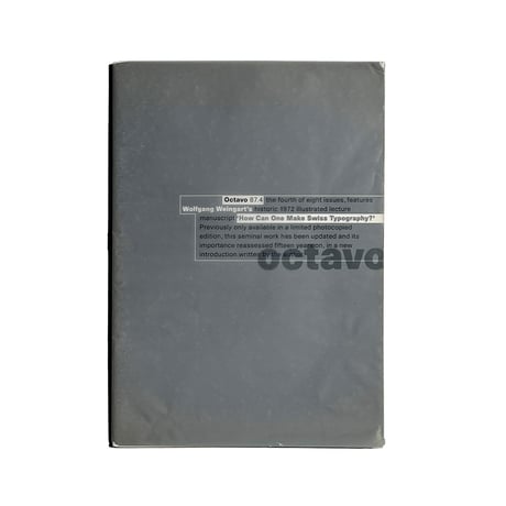 octavo 87.4 Wolfgang Weingart