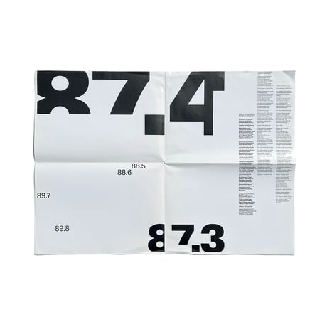 87.4 folding poster by 8vo