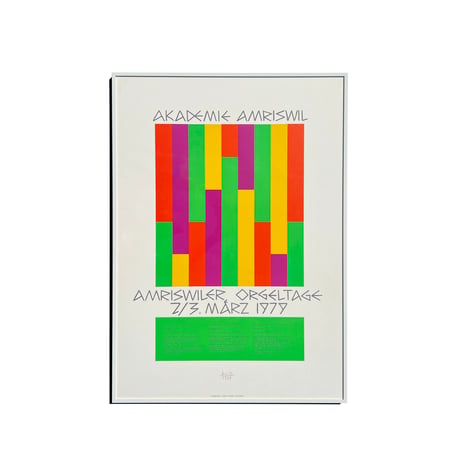 Max Bill Amriswiler Orgeltage 1979 / Akademie Amriswil 額装済