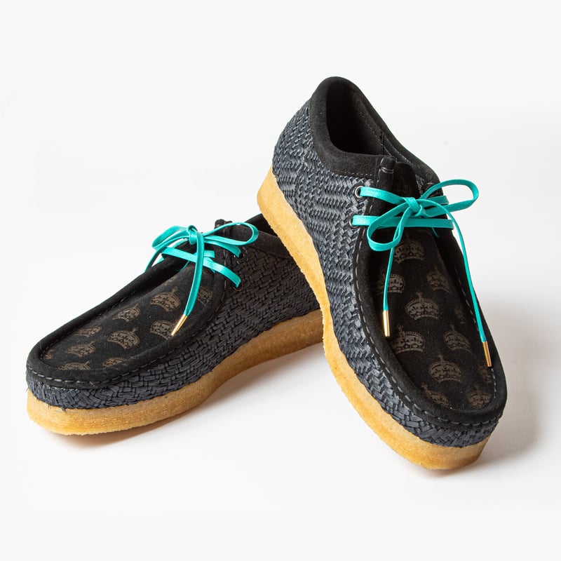 MIGHTY CROWN × CLARKS Wallabee / BLK Raffia Txt MIGHTY CROWN × CLARKS Wallabee / BLK Raffia Txt