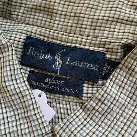 Ralph Lauren半袖チェックシャツ