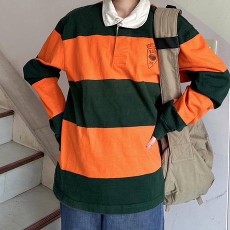 ボーダーラガーシャツ　XL