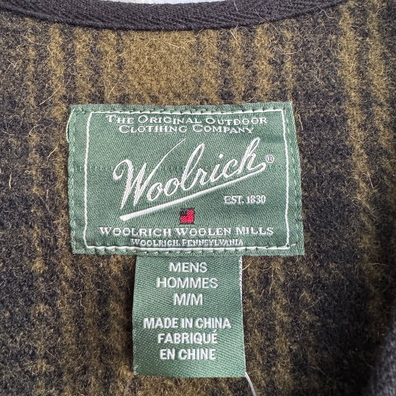WOOLRICHウールベスト M | CUSTOM FEVER