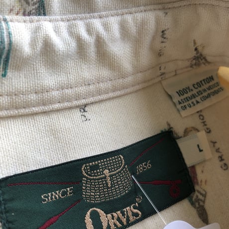 〜00's ORVIS ルアー総柄シャツ