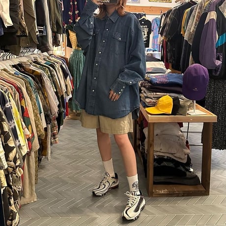 Wrangler ビッグシルエットウエスタンシャツ