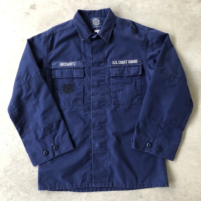 レア実物】USコーストガード将校シャツ 中佐肩章＆リボン付 1999製米軍
