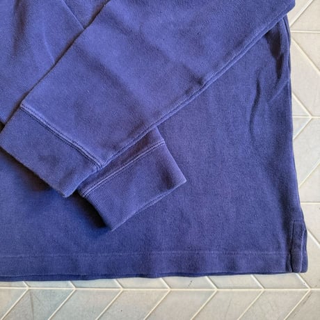 POLO ハーフジップコットンニット