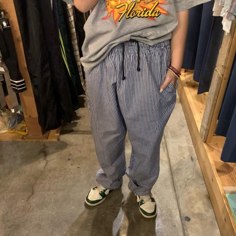 ギンガムチェック柄 シェフパンツ👖