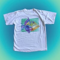 USA製 カラフルお魚プリントTシャツ