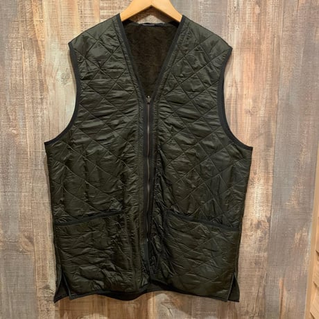 Barbour内フリースキルティングベスト