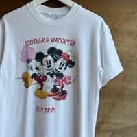 Hanes ミッキー　ミニー　プリントTシャツ