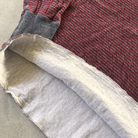 カナダ製L.L.Bean 2レイヤーヘンリーネックボーダー ロンT