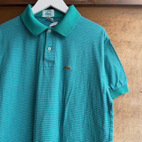 LACOSTE ボーダーポロシャツ