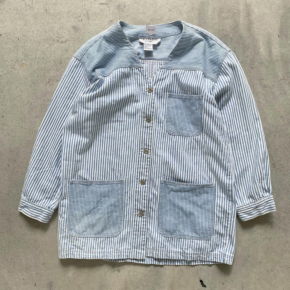 ヒッコリーノーカラーカバーオール | CUSTOM FEVER