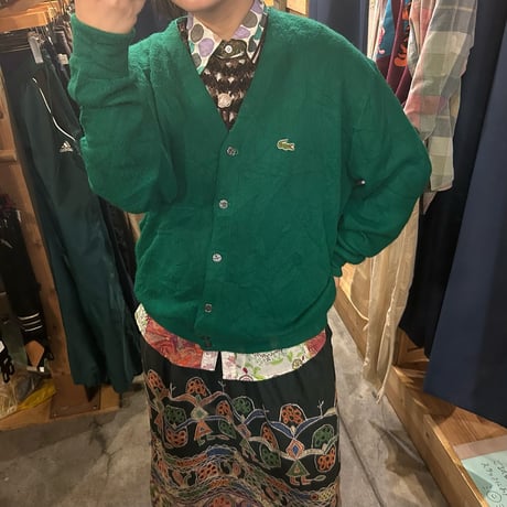 LACOSTE アクリルカーディガン