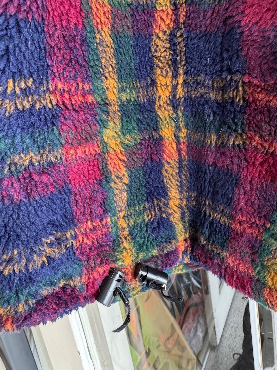 USS2 チェック柄 ハーフジップジャケット M USS2 チェック柄 ハーフジップジャケット M