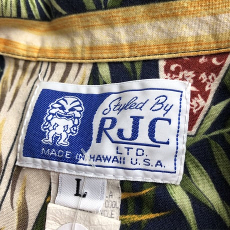 ハワイ製サーフボード 総柄シャツ